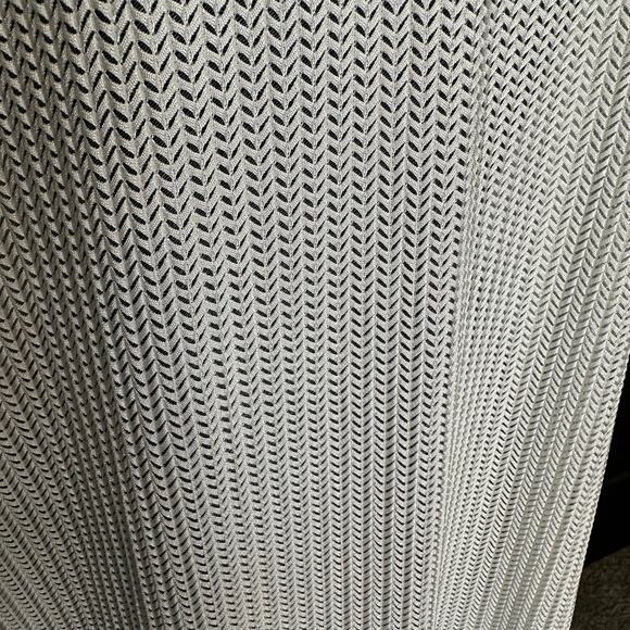 NWT Blue Island Beach Herringbone Laser-Cut Maxi Cover-Up Hoodie – Size L - Picture 6 of 10